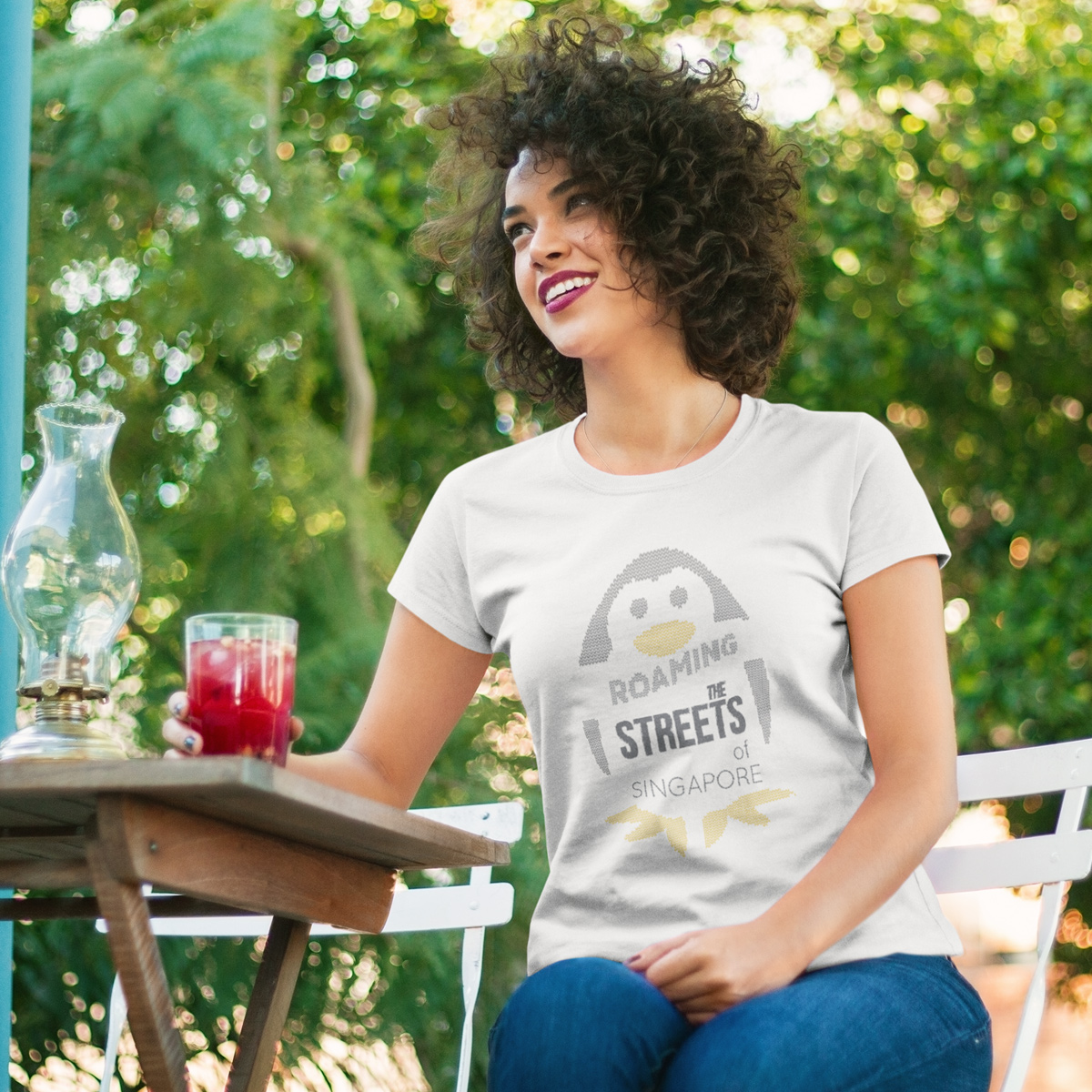 Penguin Roaming in Singapore T-Shirt