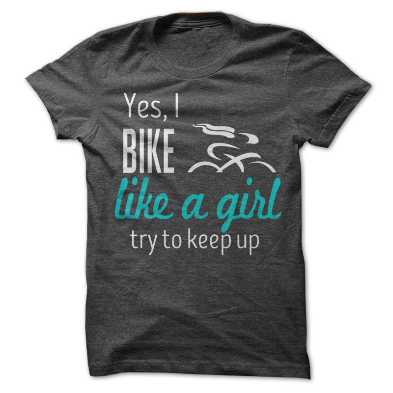 Bike Like a Girl tee