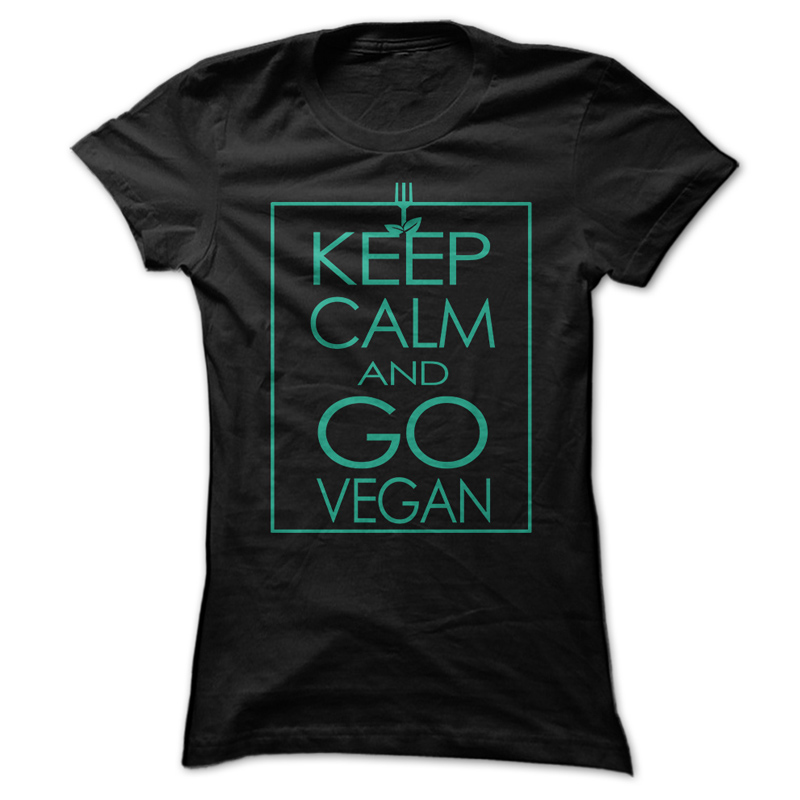 Keep Calm and Go Vegan T-Shirt