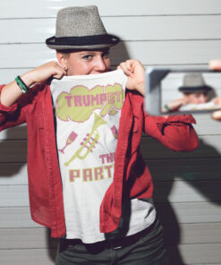 Trumpet This Party, Ugly Christmas Sweater style T-Shirt