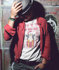 Ho! Ho! Ho! Ugly Christmas Sweater style t-shirt