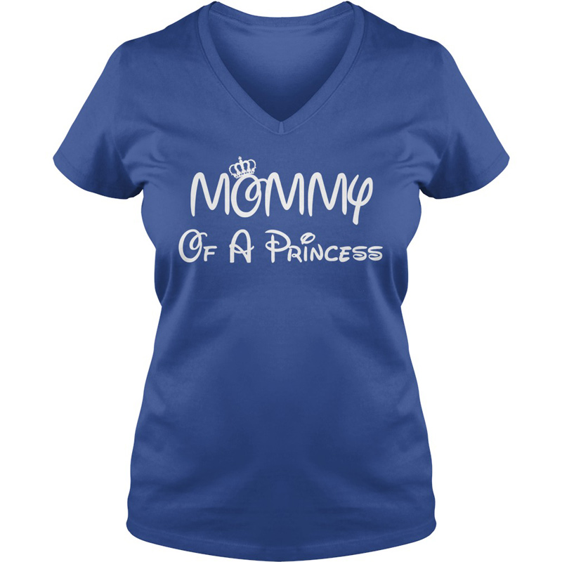 Mommy of a Princess V-Neck T-Shirt