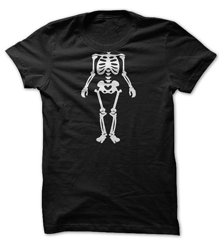 Skeleton Body Halloween Funny T-Shirt
