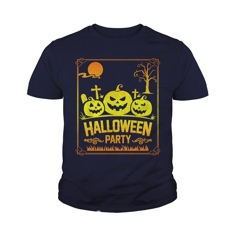 Halloween Party Kids Tee Shirt