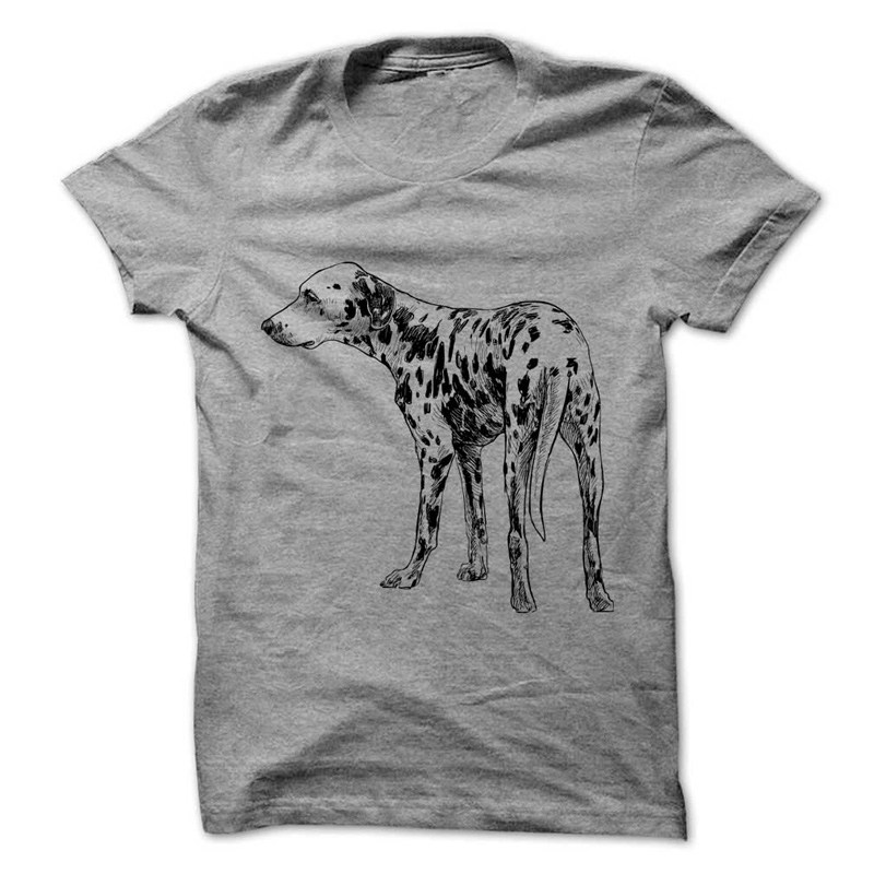 Dalmatian Dog Grey T-Shirt
